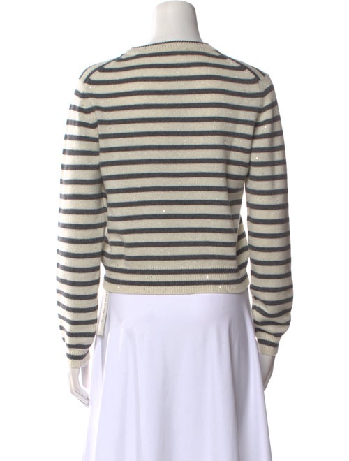 Brunello Cucinelli Striped Crew Neck Sweater