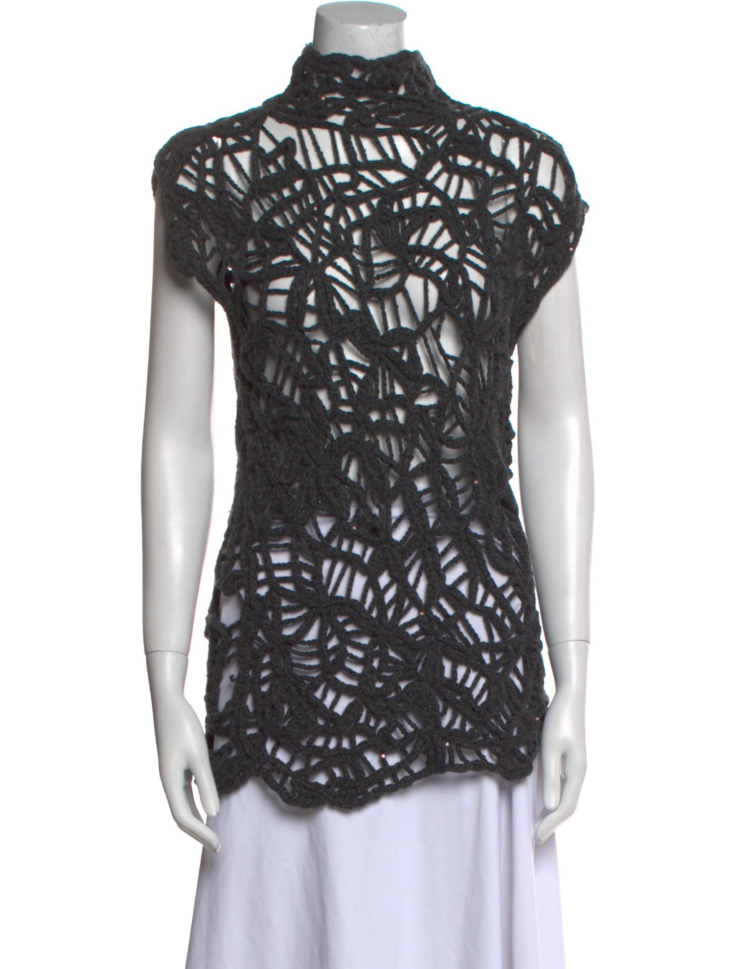 Brunello Cucinelli Cashmere Patterned Top