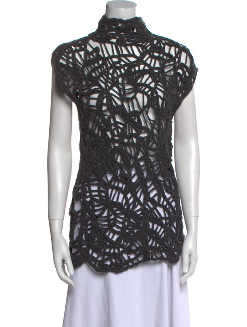 Brunello Cucinelli Cashmere Patterned Top