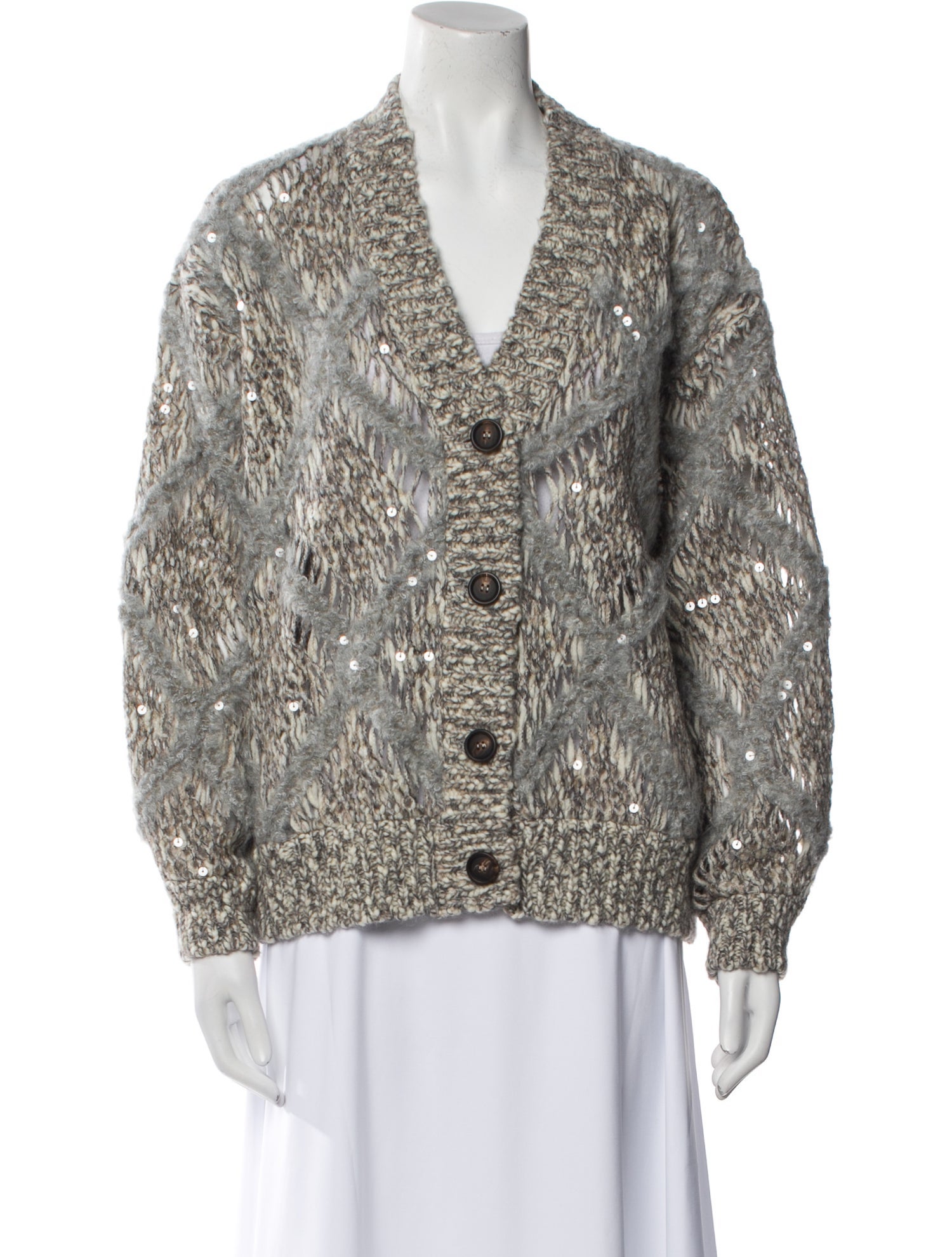 Brunello Cucinelli Wool V-Neck Sweater