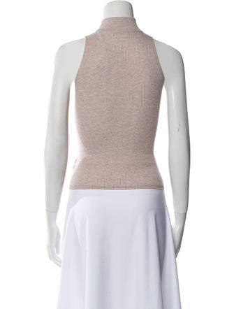 Brunello Cucinelli Mock Neck Sleeveless Crop Top