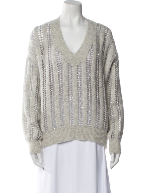 Brunello Cucinelli Wool Striped Sweater