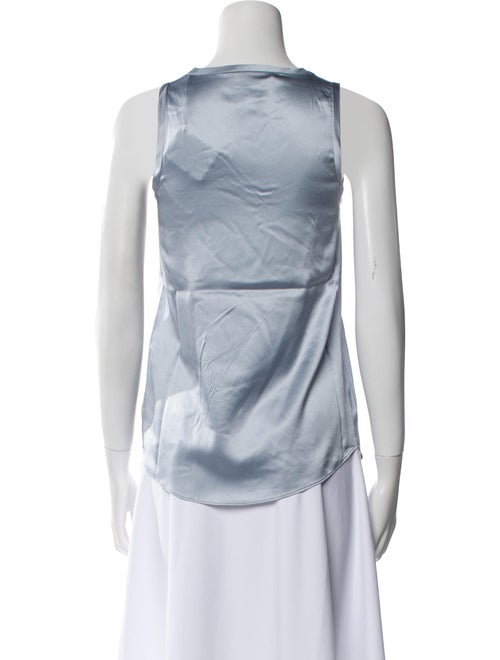 Brunello Cucinelli Silk Scoop Neck Top
