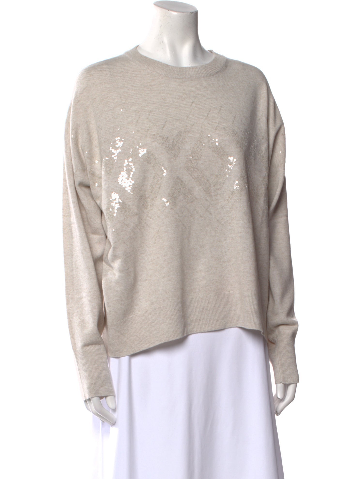 Brunello Cucinelli Virgin Wool Crew Neck Sweater