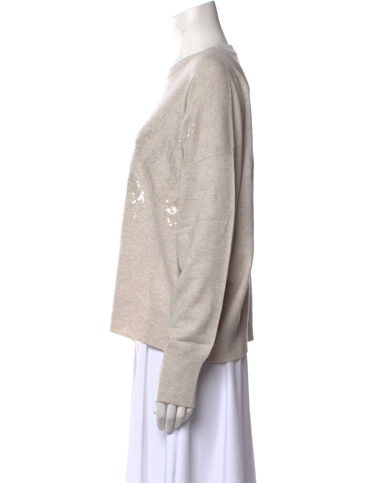 Brunello Cucinelli Virgin Wool Crew Neck Sweater