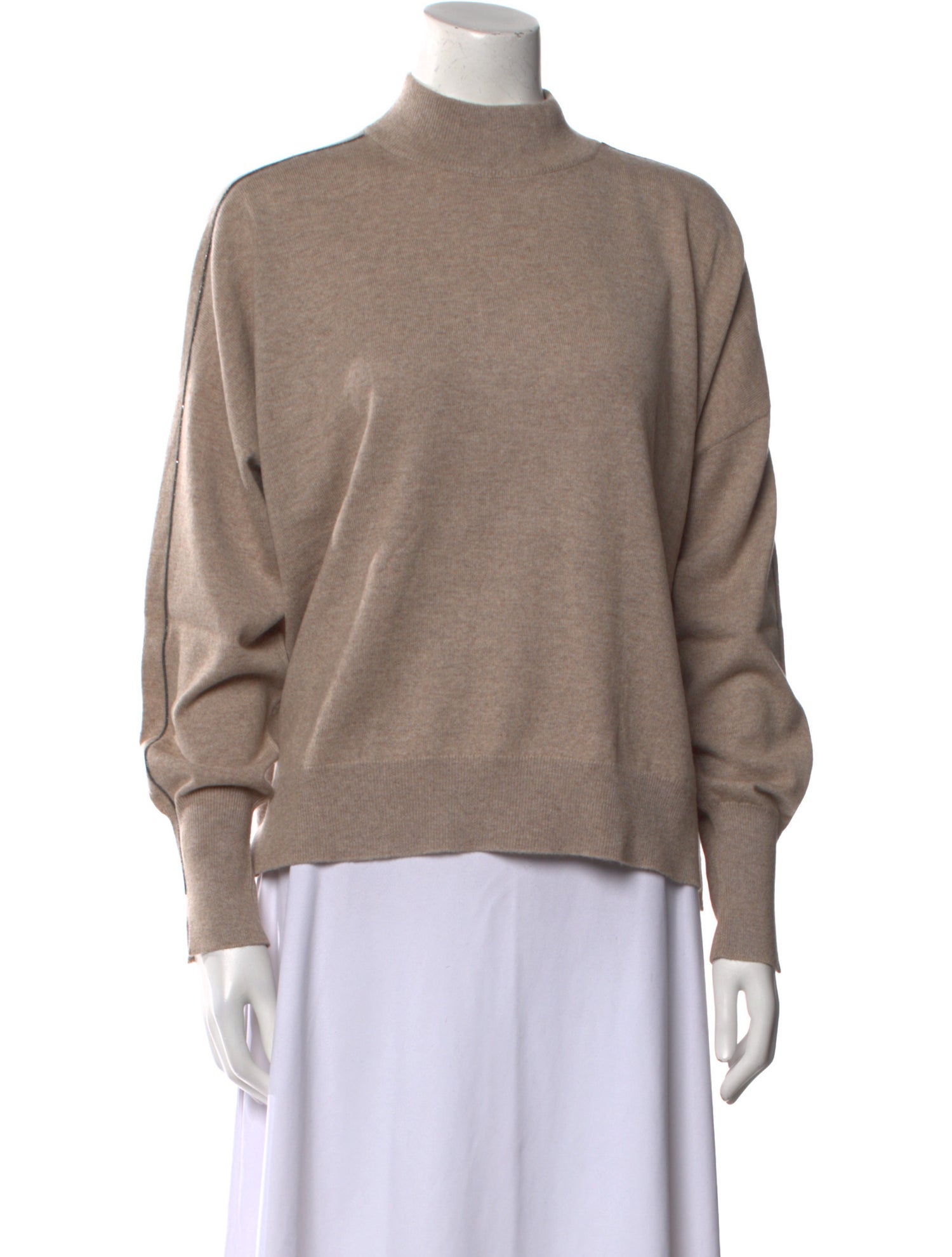 Brunello Cucinelli Cashmere Mock Neck Sweater w/ Tags