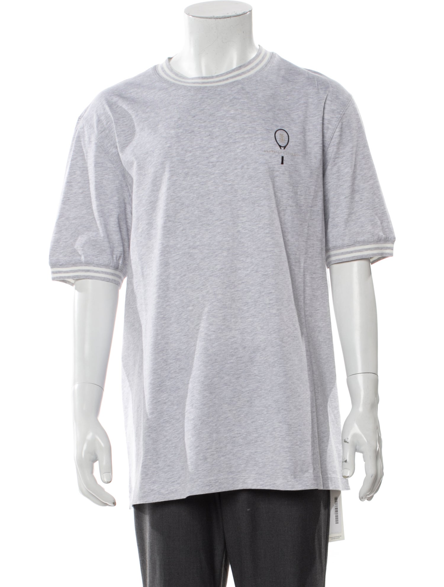 Brunello Cucinelli Graphic Print Crew Neck T-Shirt w/ Tags