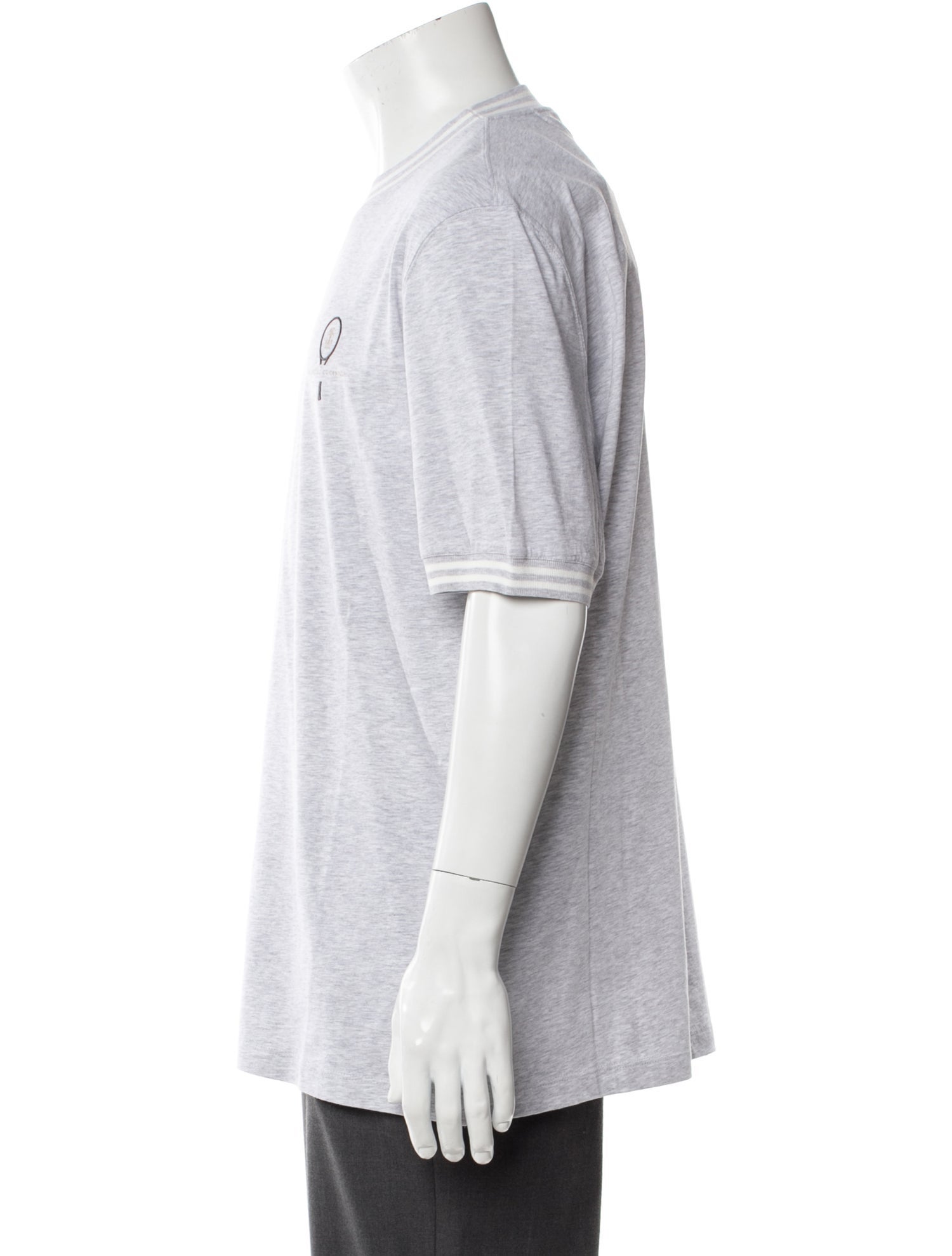 Brunello Cucinelli Graphic Print Crew Neck T-Shirt w/ Tags