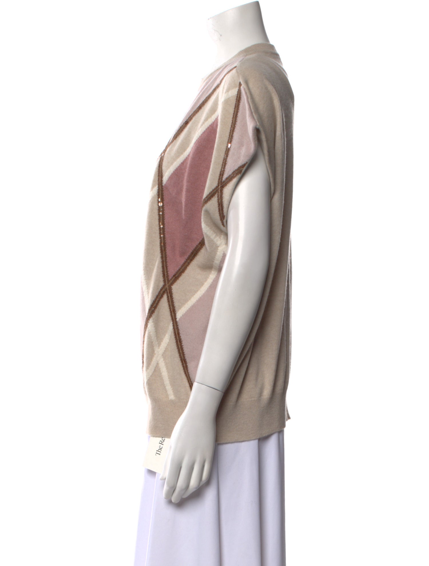 Brunello Cucinelli Virgin Wool Printed Sweater w/ Tags