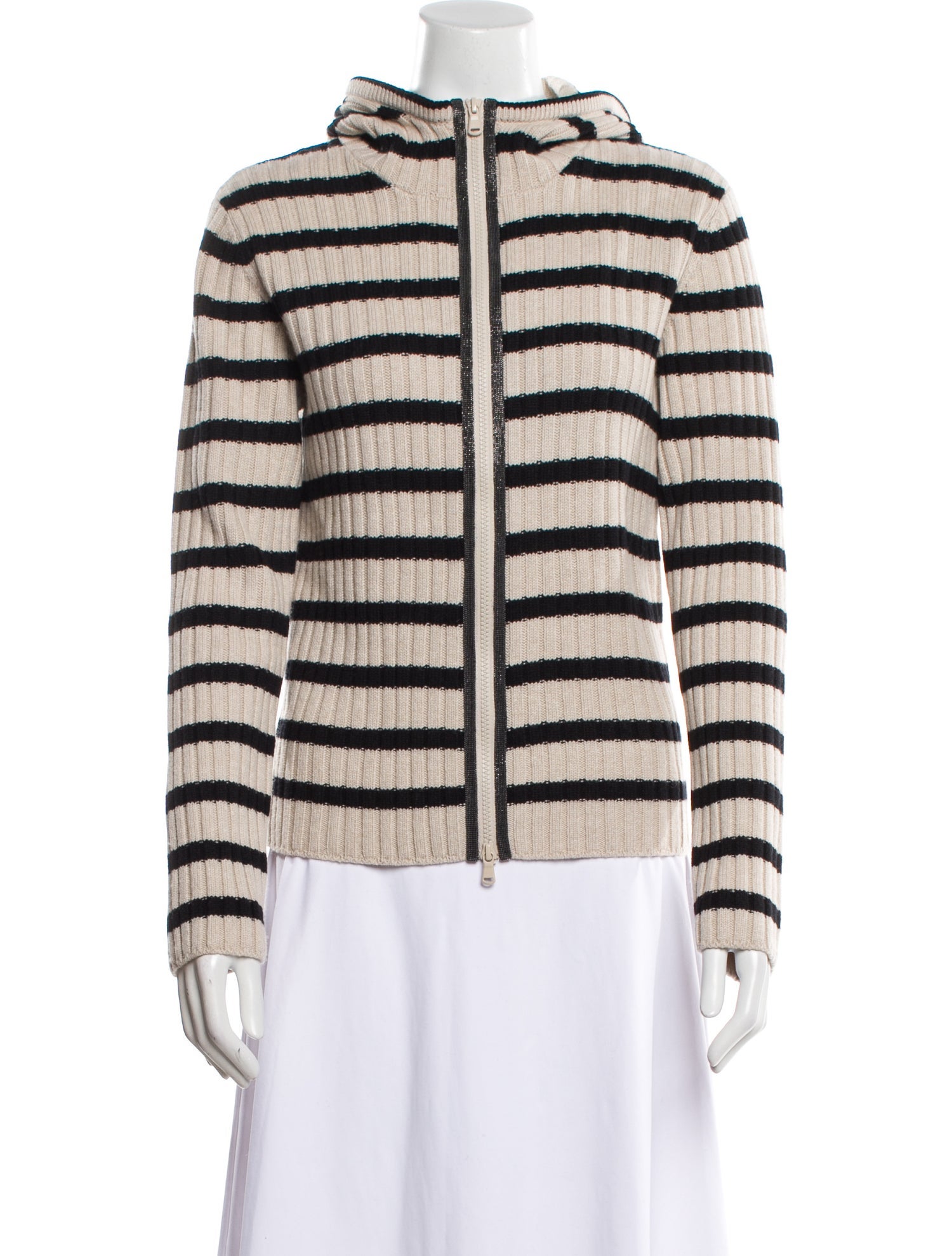 Brunello Cucinelli Virgin Wool Striped Jacket w/ Tags