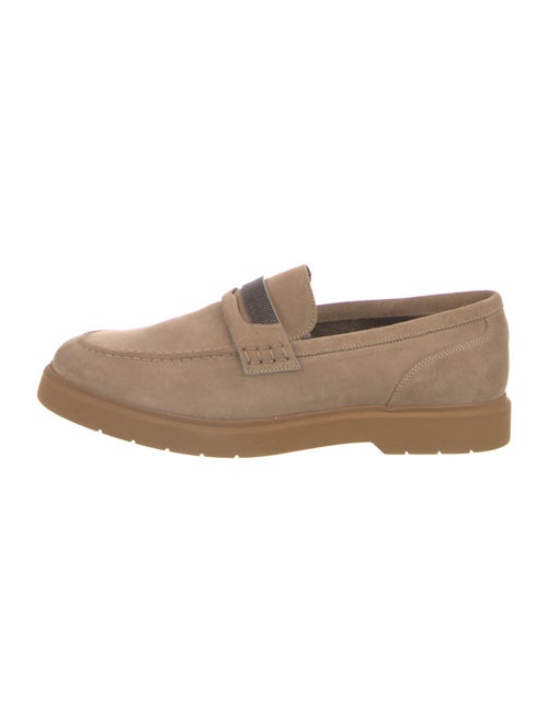 Brunello Cucinelli Monili Suede Loafers