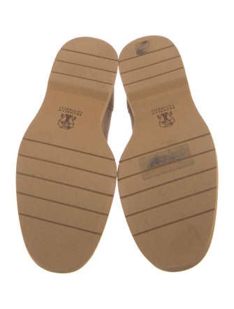 Brunello Cucinelli Monili Suede Loafers