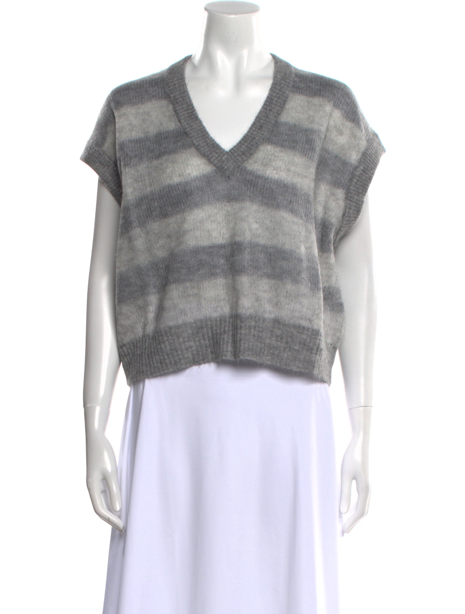Brunello Cucinelli Mohair Striped Sweater w/ Tags