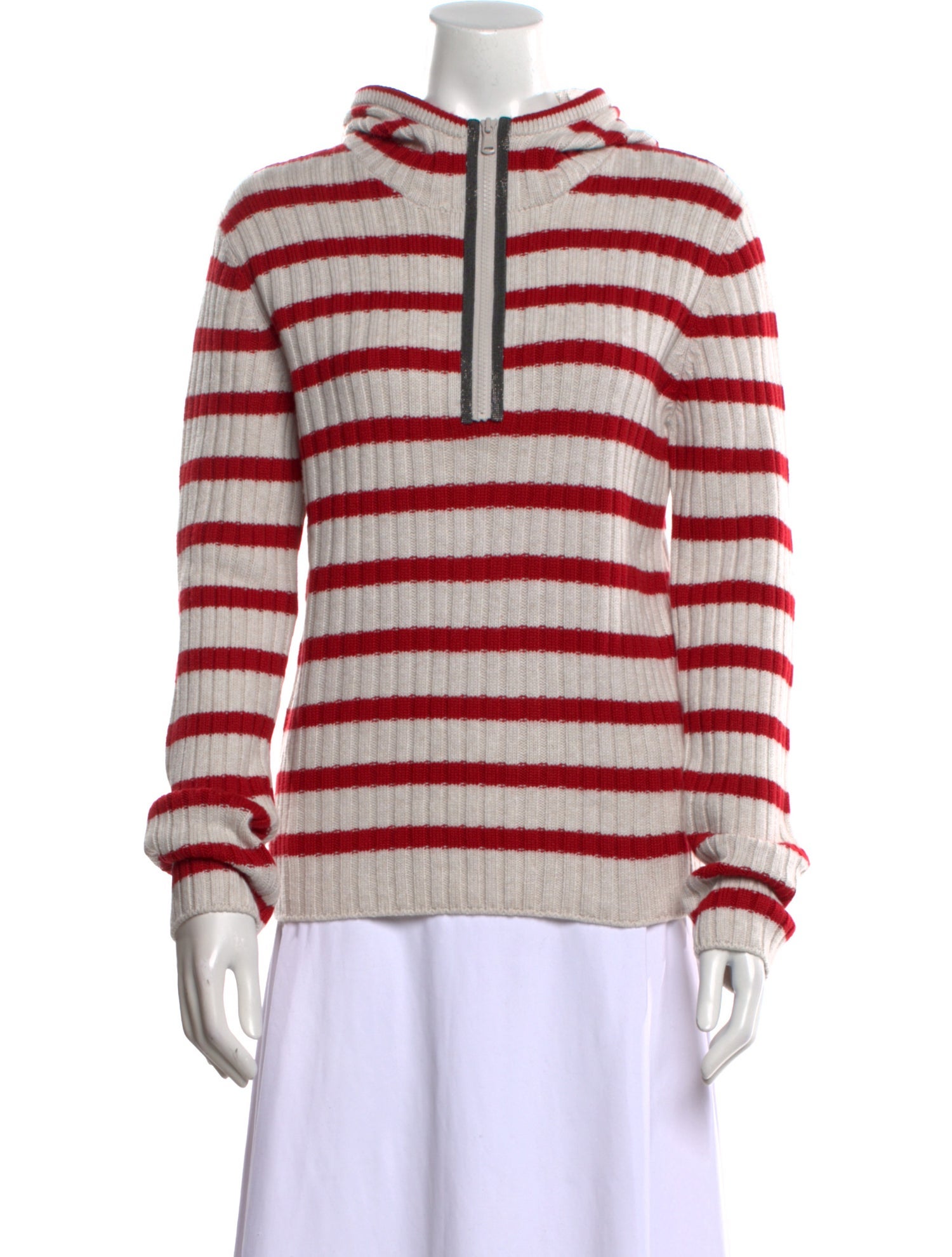 Brunello Cucinelli Virgin Wool Striped Sweater w/ Tags