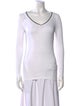 Brunello Cucinelli V-Neck Long Sleeve Top
