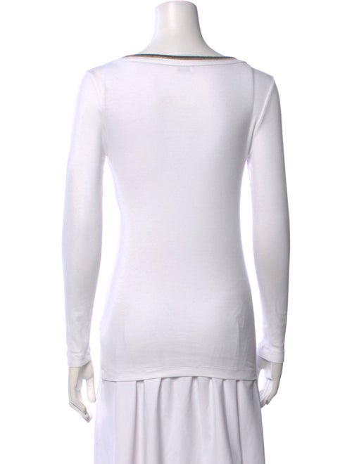 Brunello Cucinelli V-Neck Long Sleeve Top