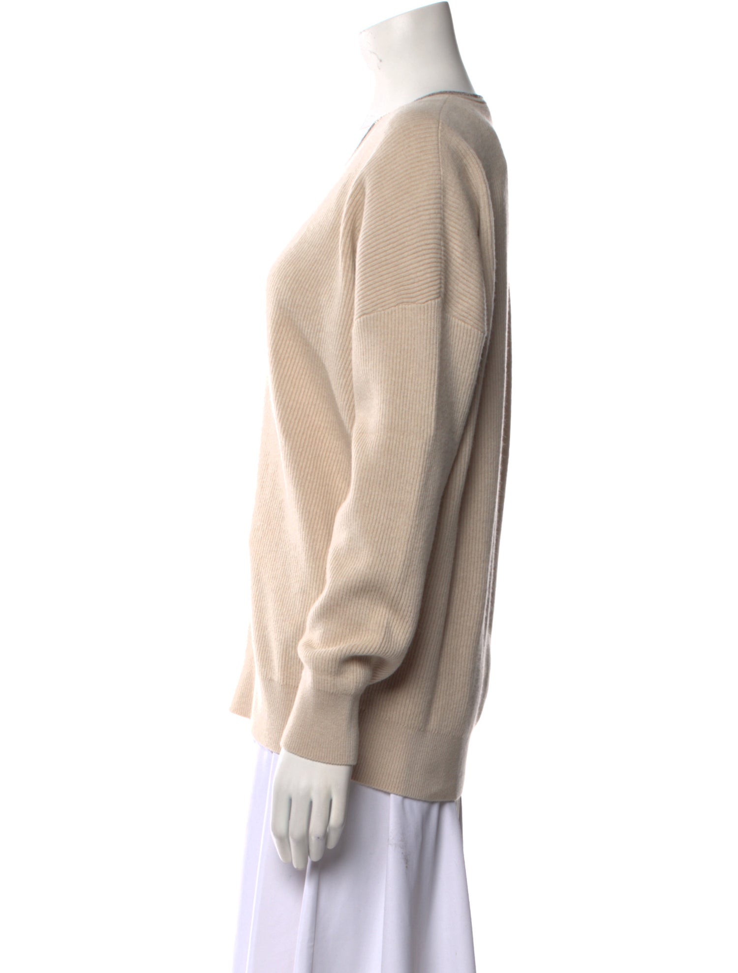 Brunello Cucinelli Cashmere V-Neck Sweater w/ Tags