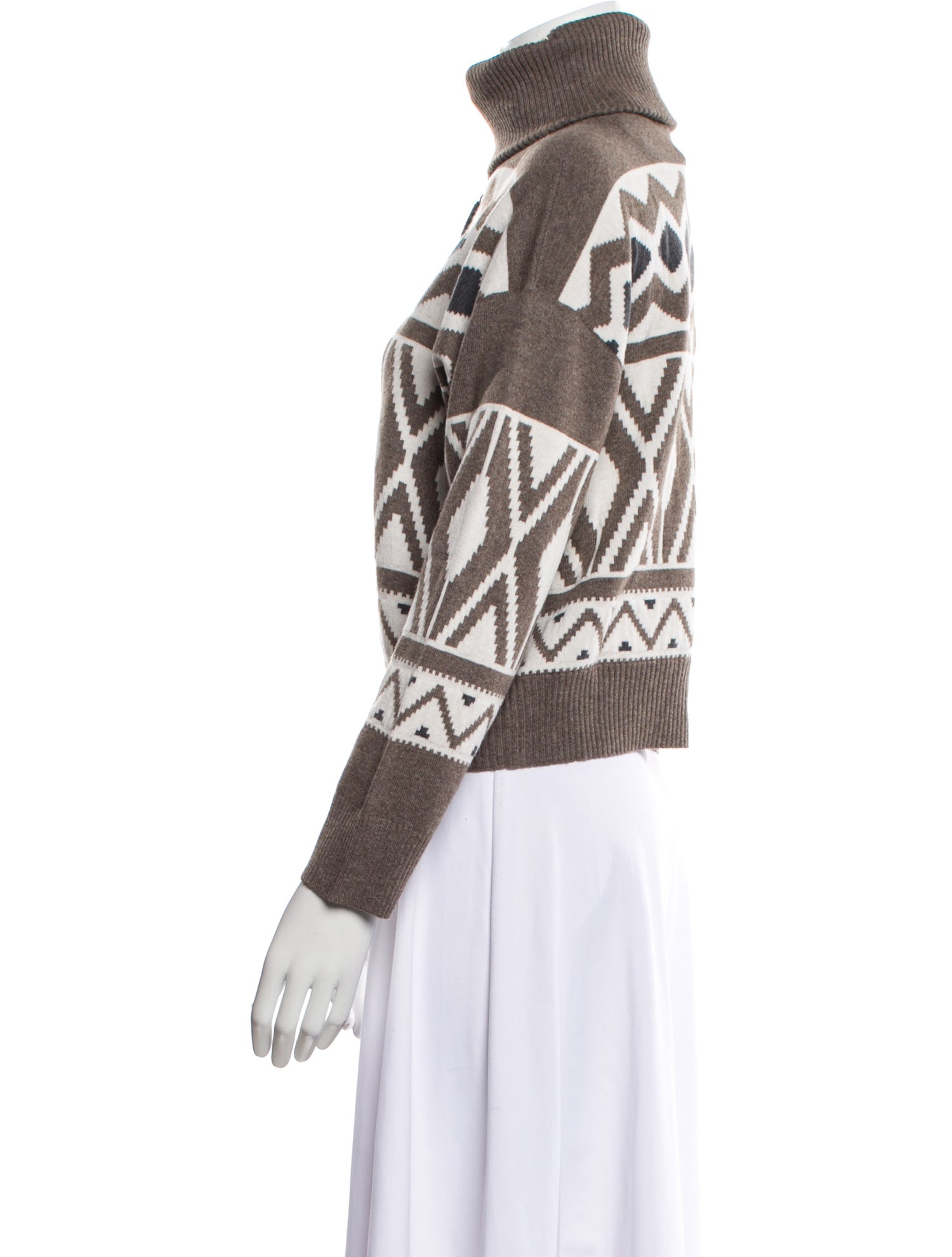 Brunello Cucinelli Virgin Wool Printed Sweatshirt w/ Tags