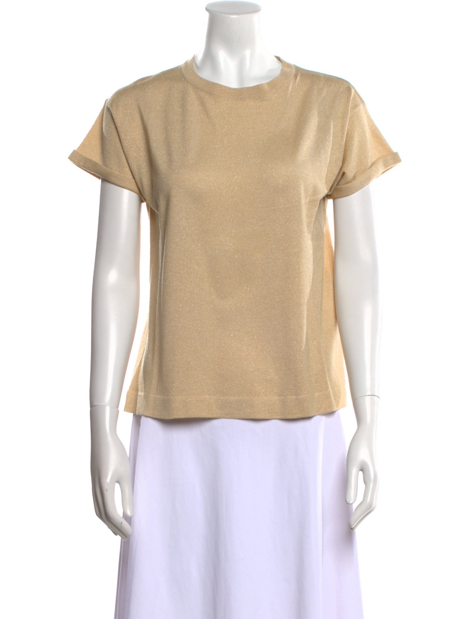 Brunello Cucinelli Cashmere Crew Neck T-Shirt w/ Tags