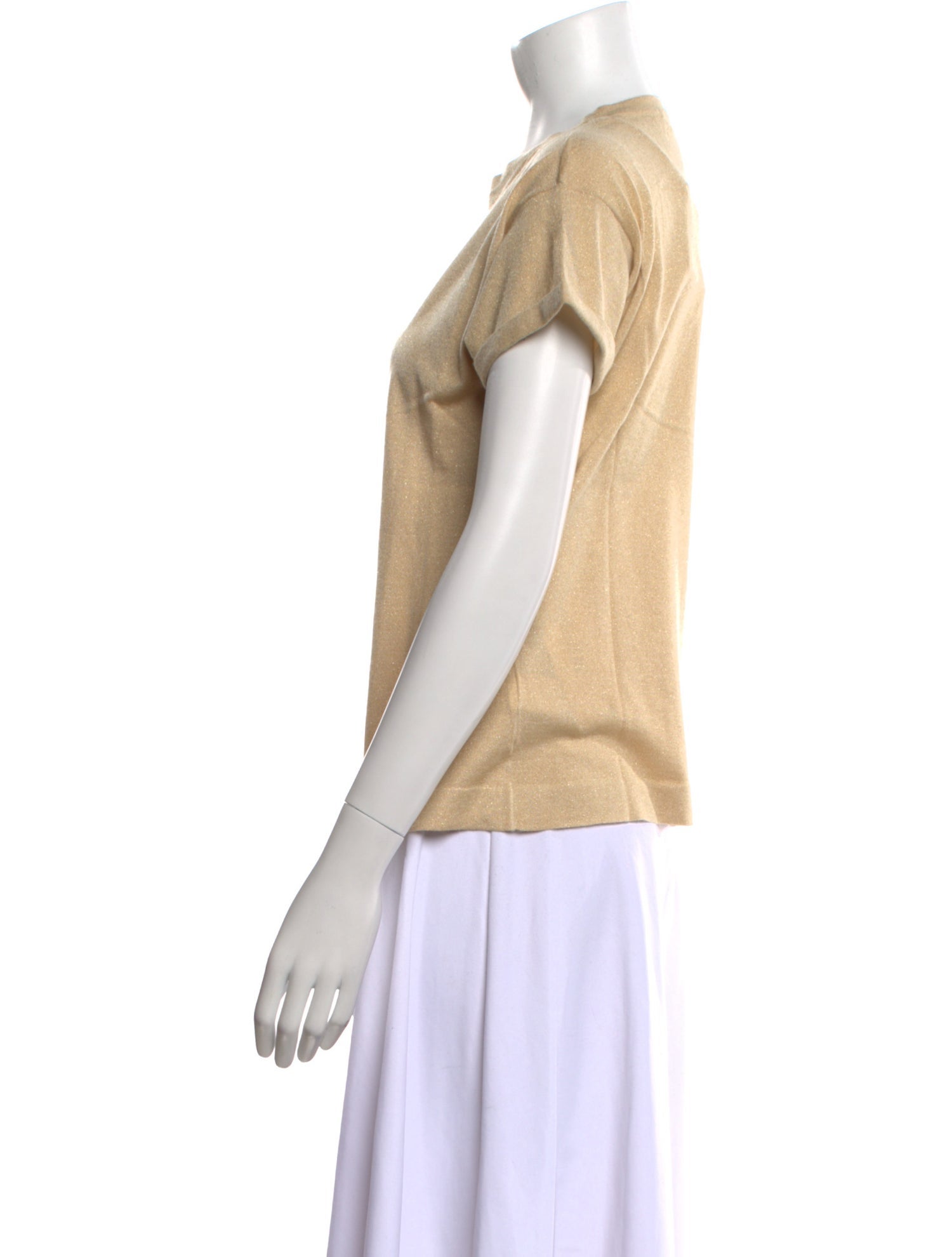 Brunello Cucinelli Cashmere Crew Neck T-Shirt w/ Tags