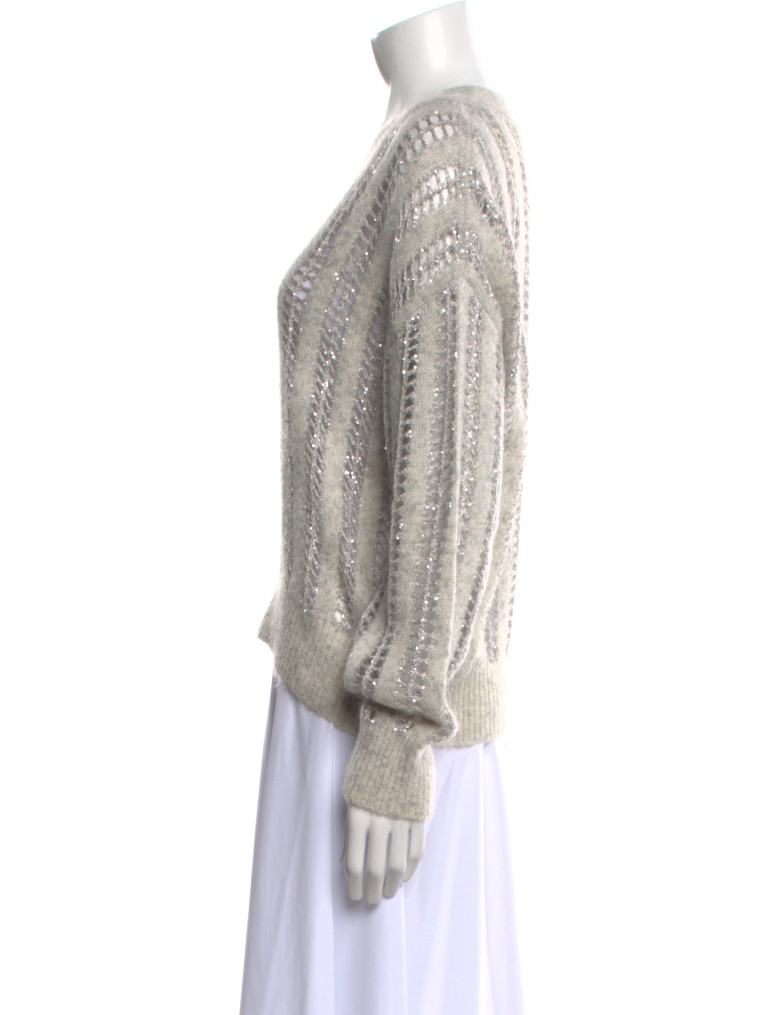 Brunello Cucinelli Wool V-Neck Sweater w/ Tags