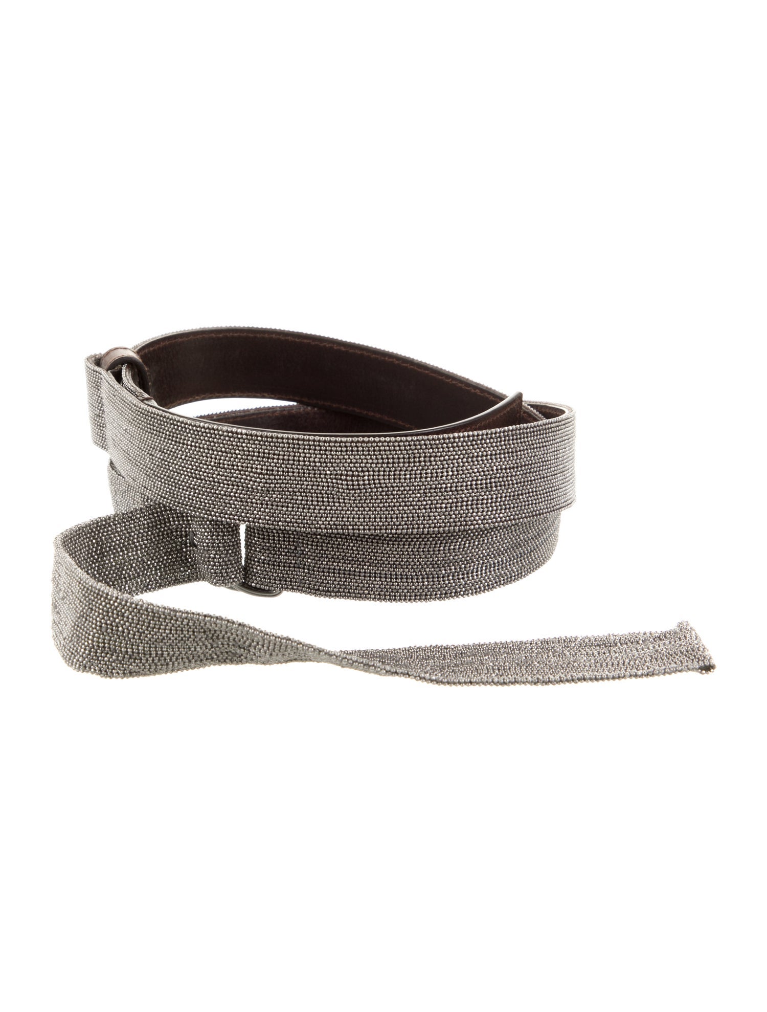 Brunello Cucinelli Monili Leather Waist Belt