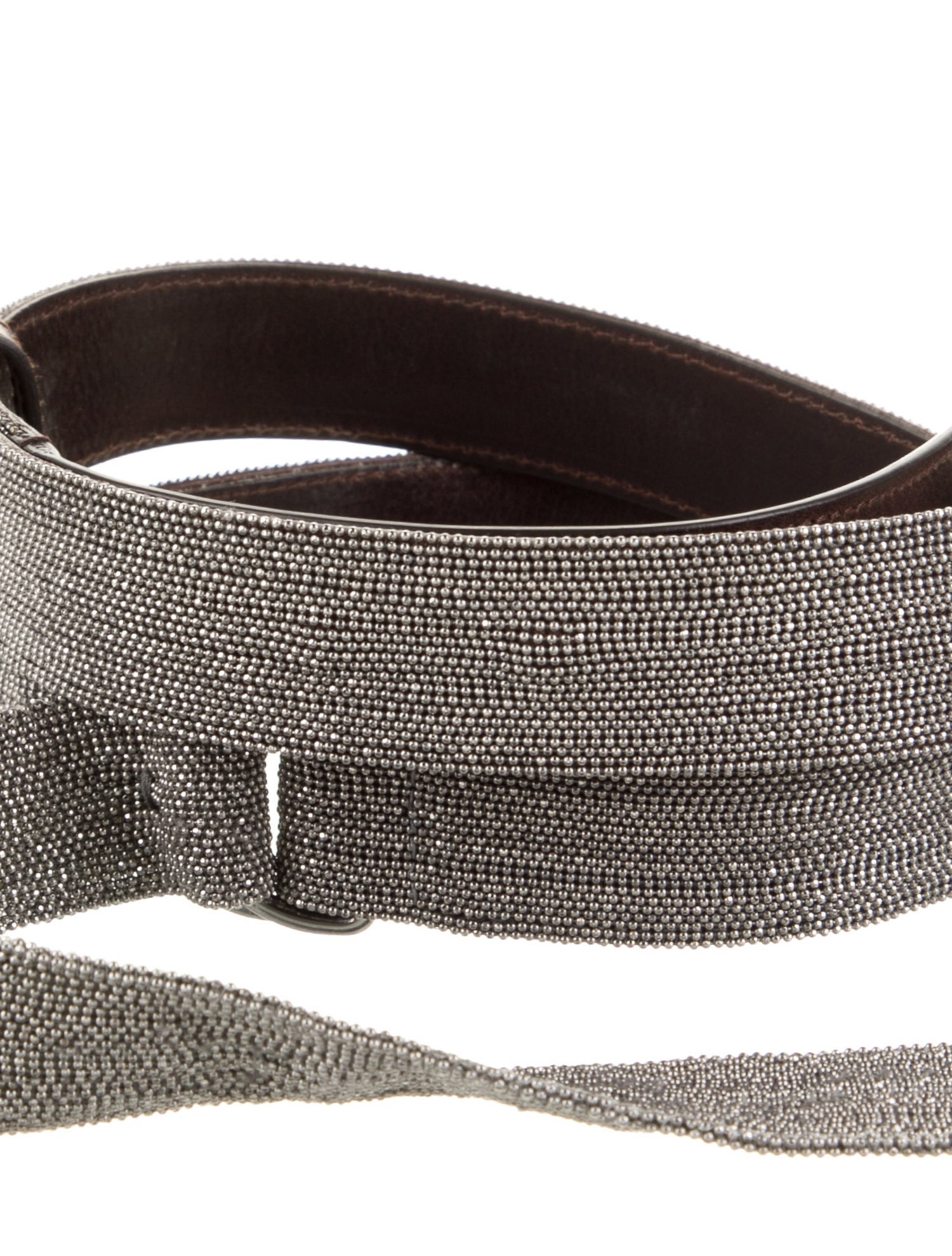 Brunello Cucinelli Monili Leather Waist Belt