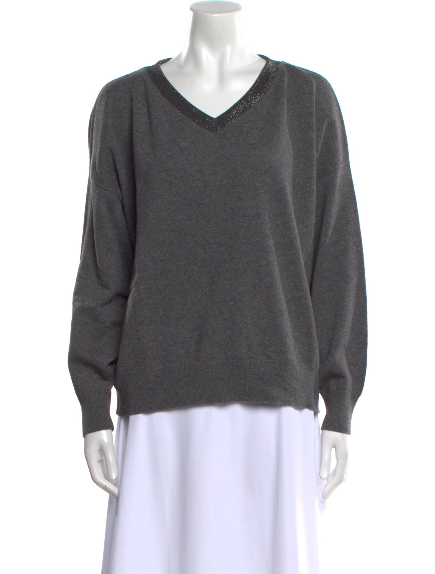 Brunello Cucinelli Cashmere V-Neck Sweater w/ Tags