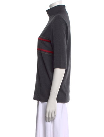 Brunello Cucinelli Striped Turtleneck T-Shirt