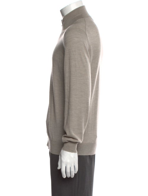 Brunello Cucinelli Wool Mock Neck Cardigan