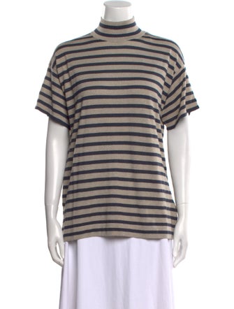 Brunello Cucinelli Cashmere Striped T-Shirt