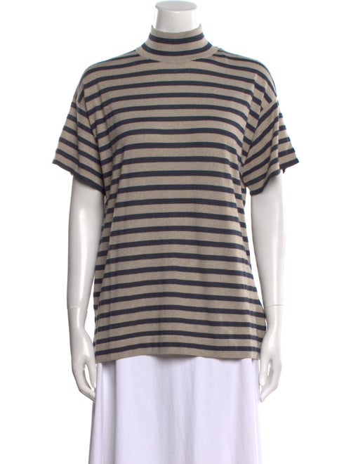 Brunello Cucinelli Cashmere Striped T-Shirt