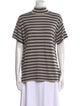 Brunello Cucinelli Cashmere Striped T-Shirt
