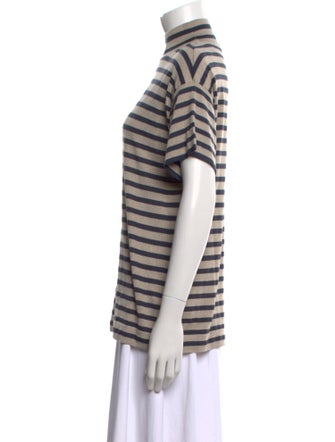 Brunello Cucinelli Cashmere Striped T-Shirt