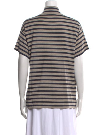 Brunello Cucinelli Cashmere Striped T-Shirt