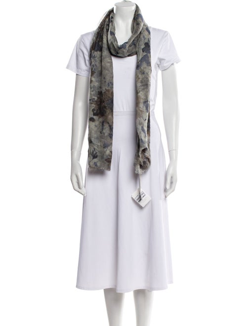 Brunello Cucinelli Cashmere Floral Print Scarf