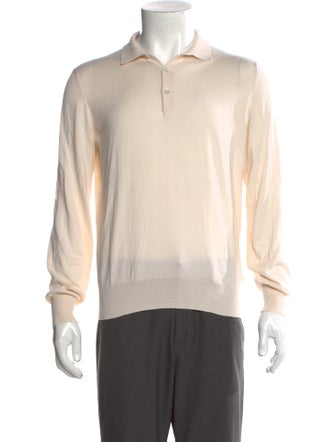 Brunello Cucinelli Collar Long Sleeve Polo Sweater