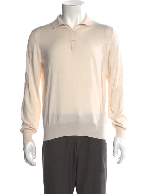 Brunello Cucinelli Collar Long Sleeve Polo Sweater