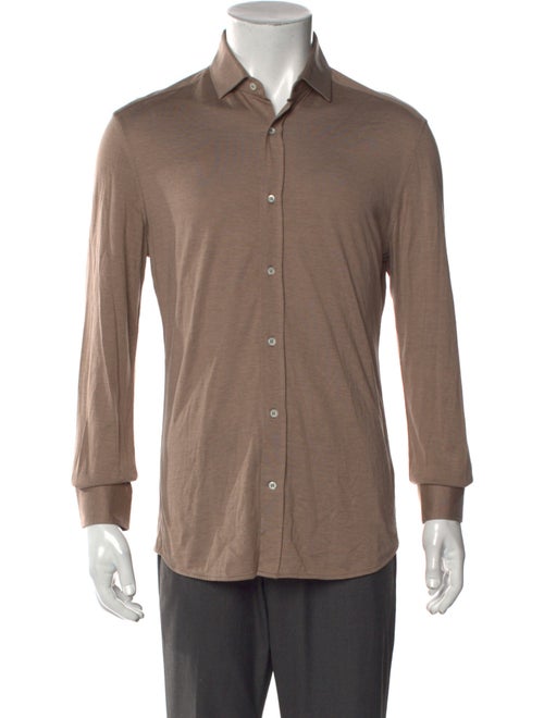 Brunello Cucinelli Silk Long Sleeve Shirt