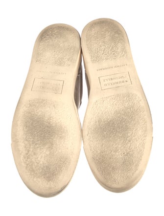 Brunello Cucinelli Suede Lasercut Accents Sneakers