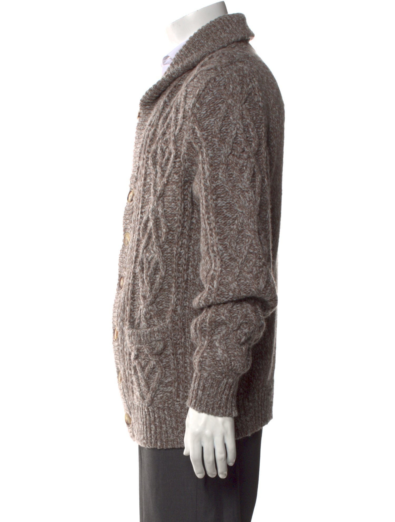 Brunello Cucinelli Patterned V-Neck Cardigan