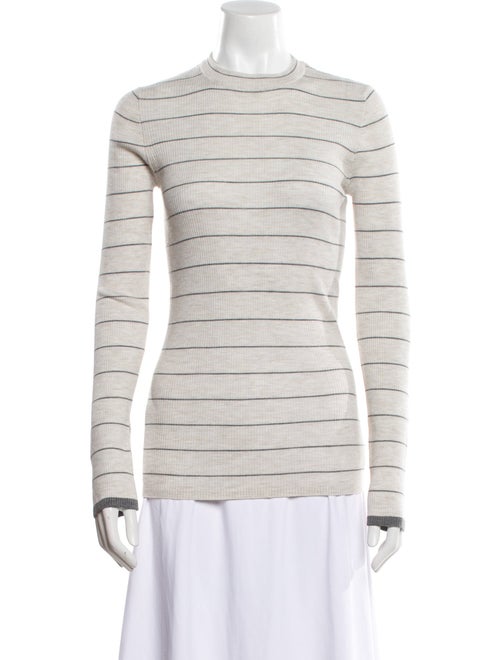 Brunello Cucinelli Virgin Wool Striped Sweater