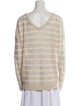 Brunello Cucinelli Linen Striped Sweater