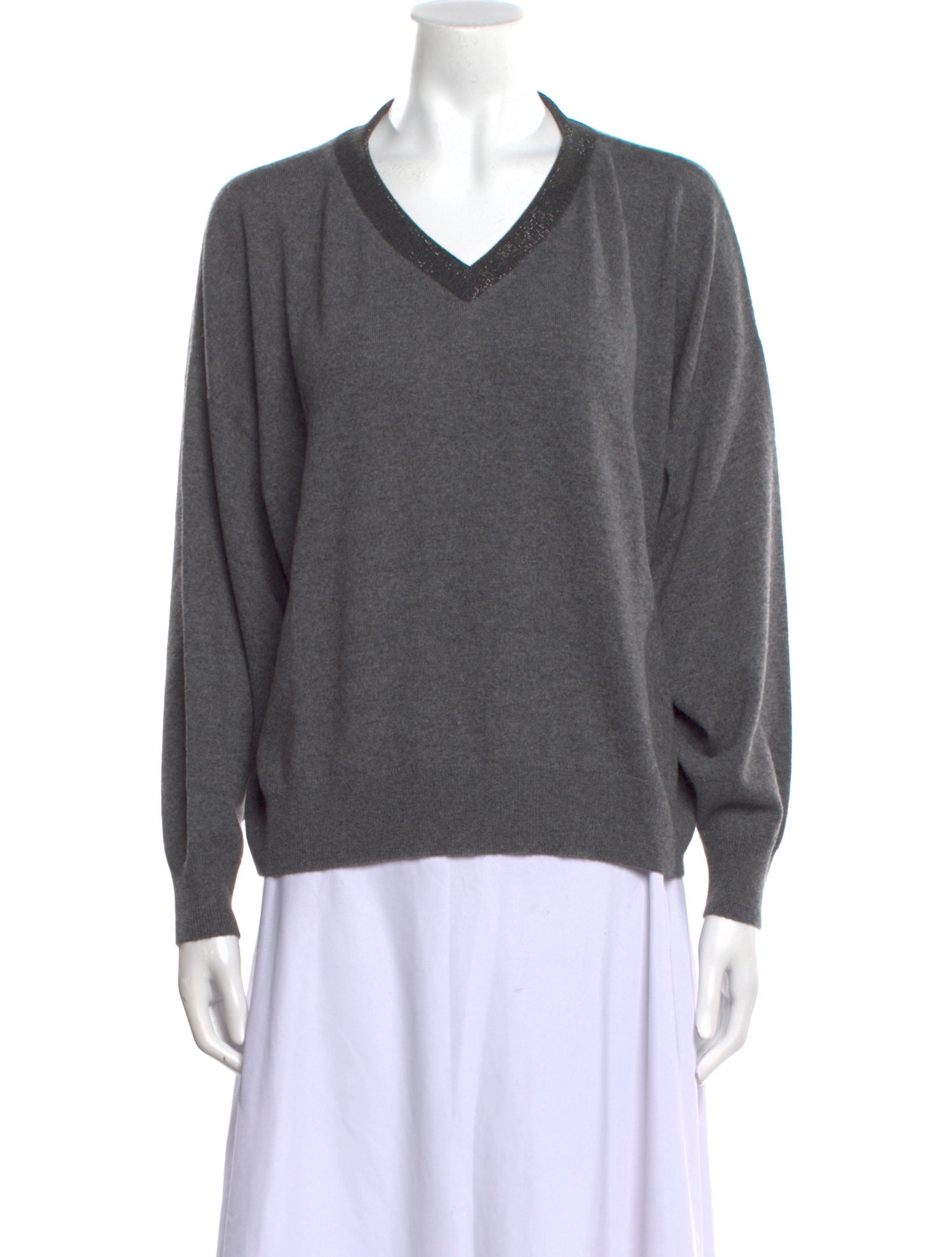 Brunello Cucinelli Cashmere V-Neck Sweater w/ Tags