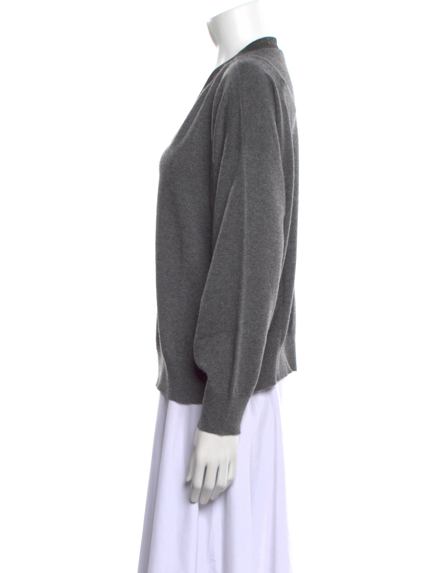 Brunello Cucinelli Cashmere V-Neck Sweater w/ Tags
