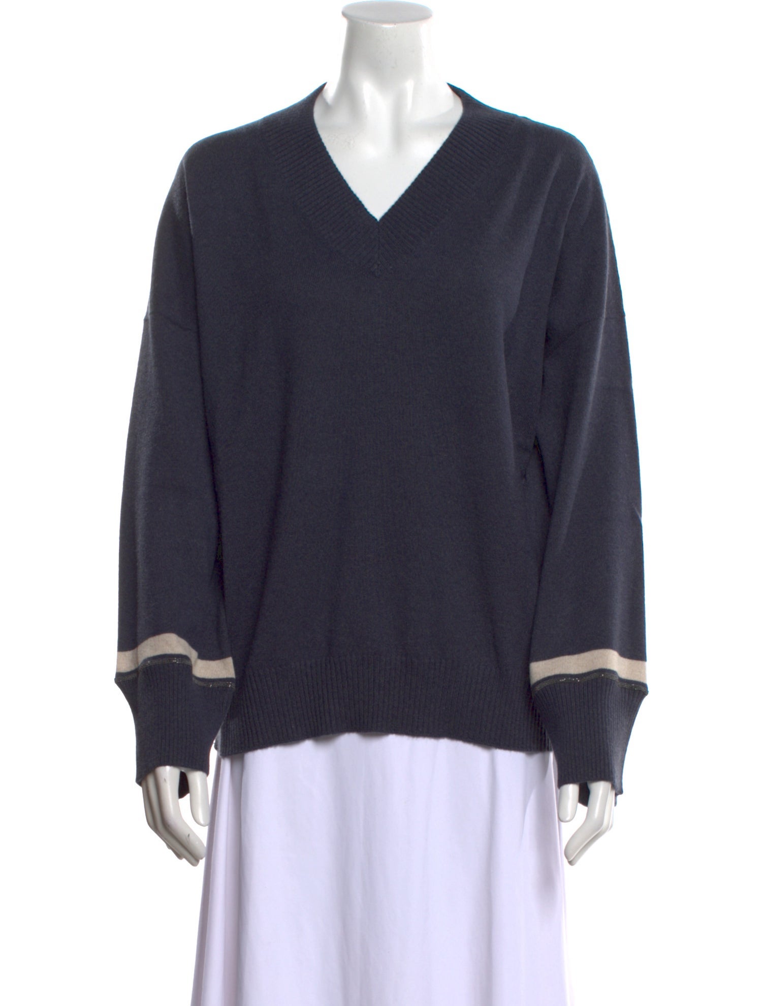 Brunello Cucinelli Cashmere V-Neck Sweater w/ Tags