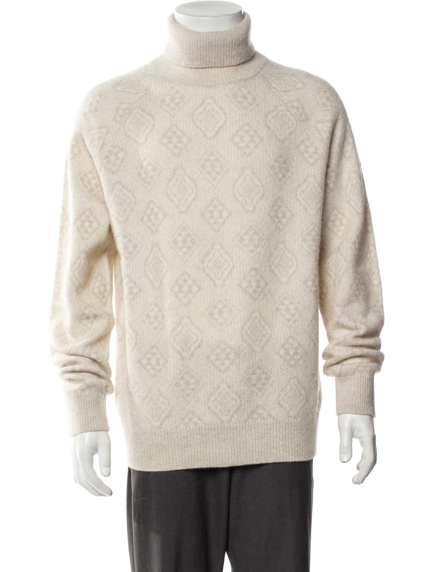 Brunello Cucinelli Patterned Turtleneck Pullover