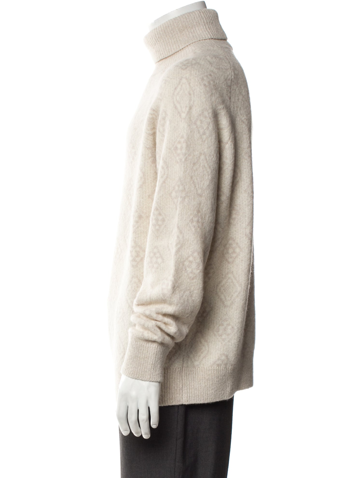 Brunello Cucinelli Patterned Turtleneck Pullover