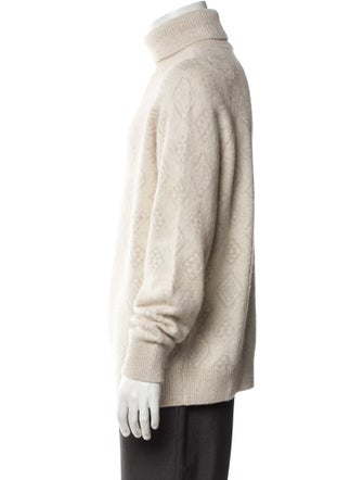 Brunello Cucinelli Patterned Turtleneck Pullover