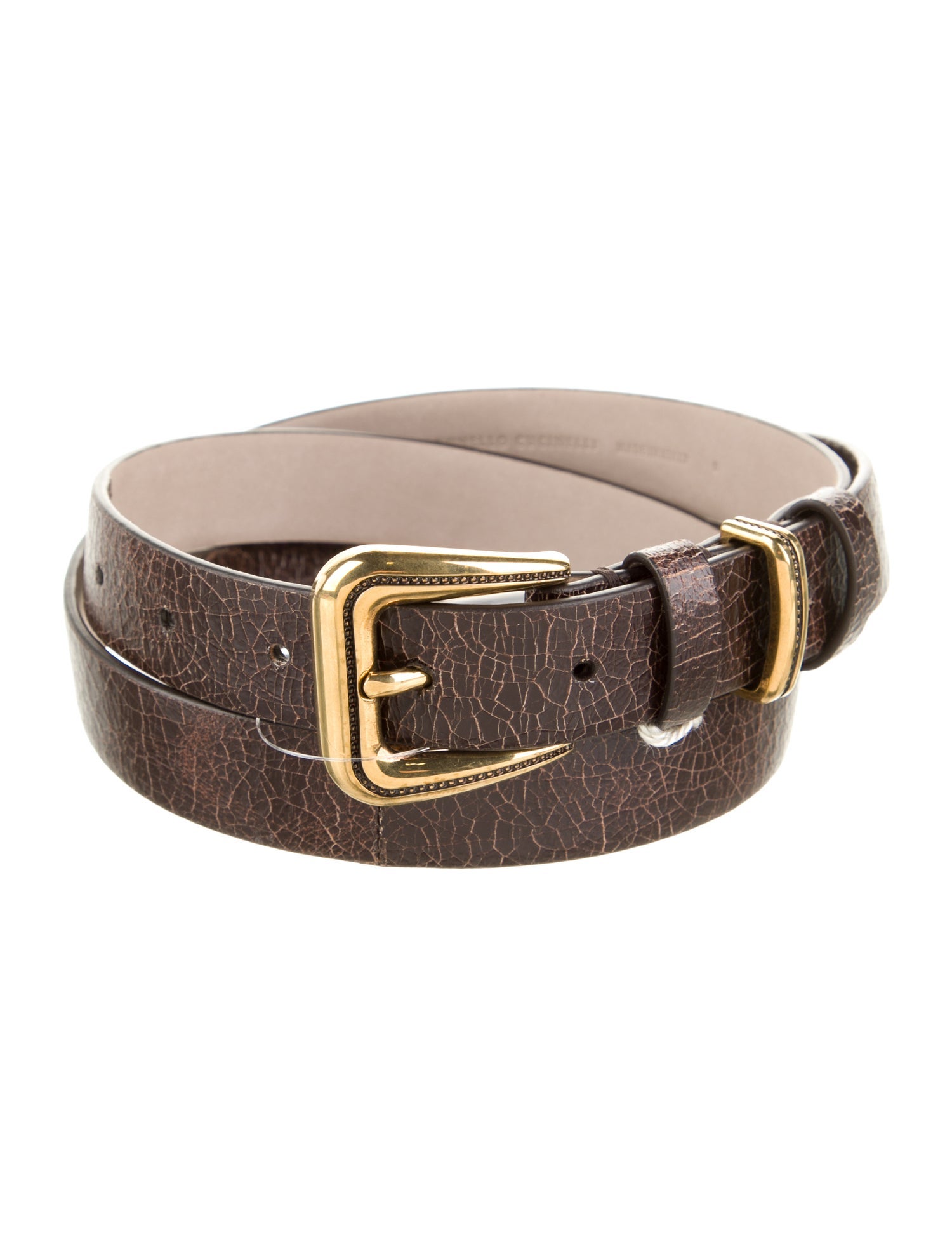 Brunello Cucinelli Skinny Leather Belt